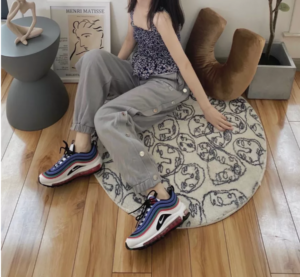 Alternative view of Giày Nike Air Max 97 GS 'White Multi' CW7013-100