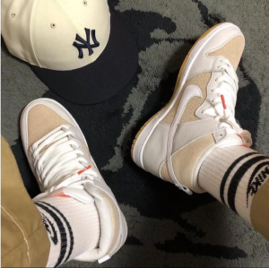 Alternative view of Giày Nike Dunk High Pro ISO SB 'Unbleached Pack Natural' DA9626-100