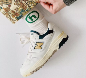 Alternative view of Giày New Balance Aimé Leon Dore x 550 'Green Yellow' BB550A2