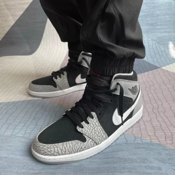 Giày Nike Air Jordan 1 Mid GS 'Elephant Toe' DM6216-016 - Hình ảnh 4