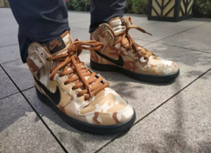 Alternative view of Giày Nike Dunk High Pro SB 'Brown Camo' BQ6826-200