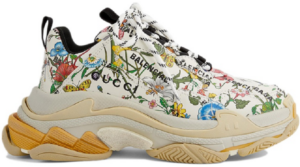 Giay Gucci x Balenciaga Triple S 'Flora Print' 677195 UL110 8461