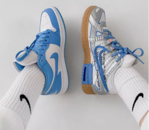 Alternative view of Giày Off-White x Nike Air Rubber Dunk 'University Blue' CU6015-100