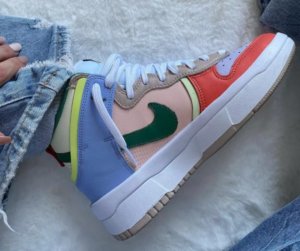 Alternative view of Giày Nike Wmns Dunk High Rebel 'Cashmere Coral' DH3718-700