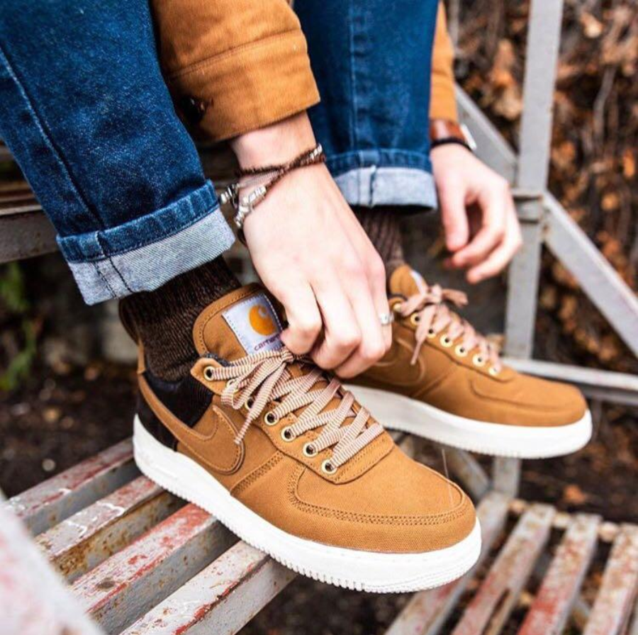 Giày Nike Air Force 1 Low Carhartt Wip 'Ale Brown' Av4113-200 -  Authentic-Shoes