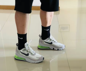 Giay Nike Air Max 270 React 'White Grey Electric Green' CI3866-100