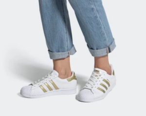 Giay Adidas Originals Superstar 'White Metallic Gold' FX7483