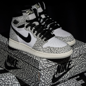 Giay Nike Air Jordan 1 GS Retro High OG 'White Cement' FD1437-052