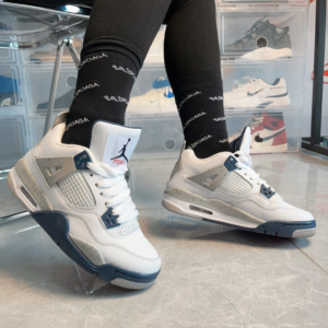 Giay Nike Air Jordan 4 Retro GS 'Midnight Navy' 408452-140