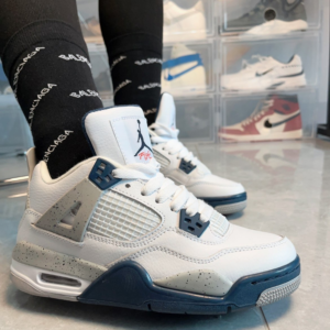 Giay Nike Air Jordan 4 Retro GS 'Midnight Navy' 408452-140