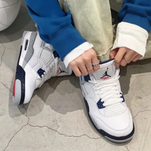 Giay Nike Air Jordan 4 Retro GS 'Midnight Navy' 408452-140