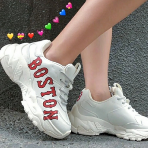 Giay MLB Big Ball Chunky Boston Red Sox 'White Red' 3ASHC201N-43IVS