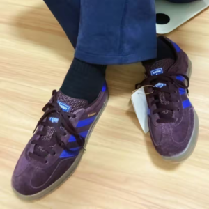 Giay Adidas Gazelle Indoor 'Maroon Lucid Blue' IG9980