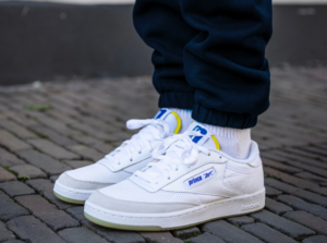 Giay Reebok Club C 85 x Prince 'White Bright Cobalt' GY8052