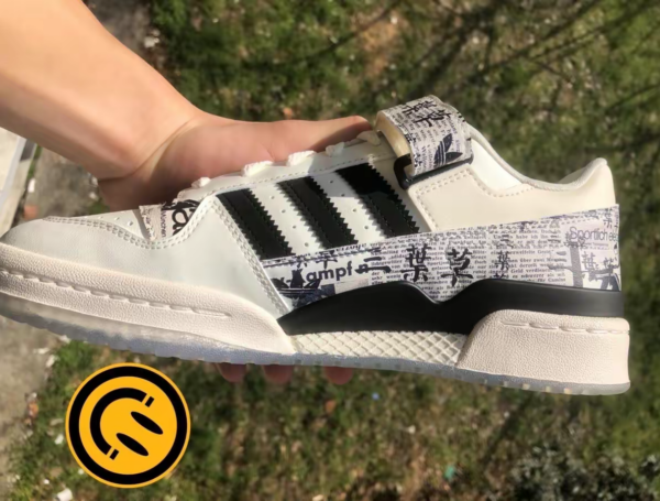 Giày Adidas Forum Low 'Black White' IG2998 - Hình ảnh 3