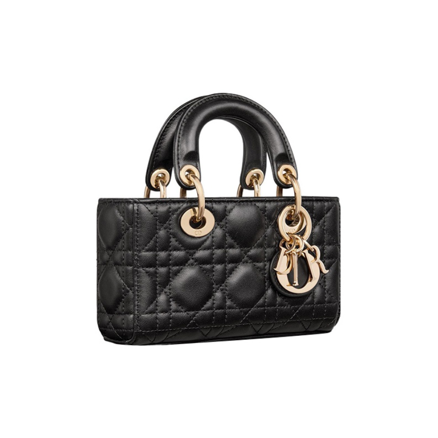 Túi Nữ Dior Lady DJoy Bag Gold Black M0540ONGEM900  LUXITY