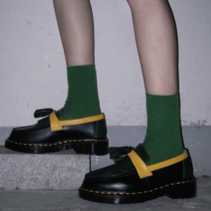 Alternative view of Giày Dr Martens Adrian Tassle Loafers 'Black Green Yellow' 27308001