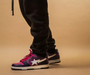 Giay Bape A Bathing Ape Bape SK8 Sta 'Purple White' 1J30-291-024