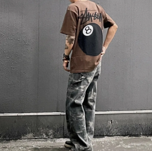 Ao Stussy 8 Ball Pigment Dyed T-Shirt 'Coffee'