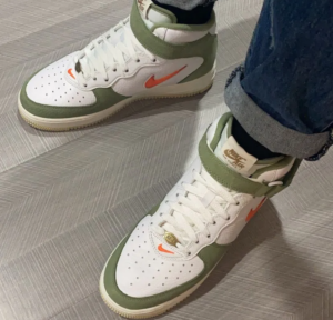 Alternative view of Giày Nike Air Force 1 Mid QS 'Jewel Oil Green' DQ3505-100
