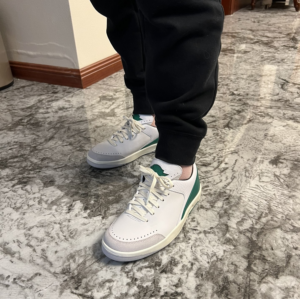 Giay Nike Air Jordan 2 x Nina Chanel Abney 'White Green' DQ0560-160