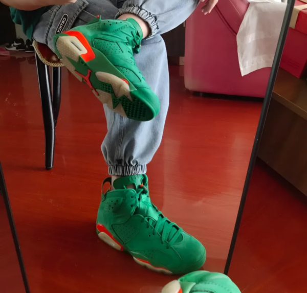 Giày Nike Air Jordan 6 Retro NRG 'Green Suede Gatorade' AJ5986-335 - Hình ảnh 3