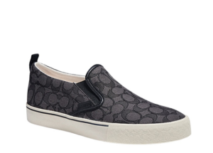 Alternative view of Giày Coach Skate Slip On 'Charcoal And Black' CA909