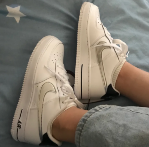 Alternative view of Giày Nike Air Force 1 Low 'White Black Metallic Silver' CZ4206-100