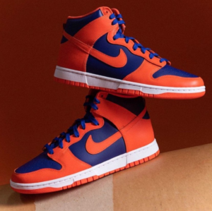 Alternative view of Giày Nike Dunk High Retro 'Knicks' DD1399-800