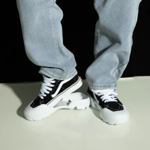 Giay Vans Sk8-Hi Tapered Modular x Sandy Liang 'Black' VN0A7Q5TB7C