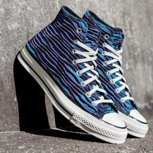 Giay Converse Chuck 70 High 'Vibrant Knit Ocean Depths' 168757C