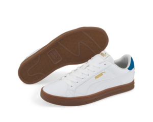 Giay Puma Smash Vulc V3 Retro Low Tops 'White Brown' 380752-08
