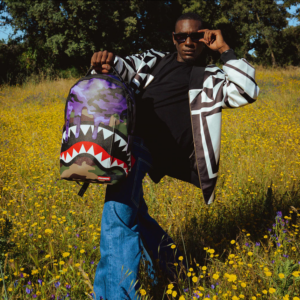 Balo Sprayground Fight Shark Side 'Purple Camo' W0845732