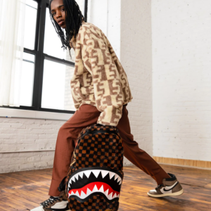 Balo Sprayground Plush Shark Mouth 'Couples Brown' W0915707