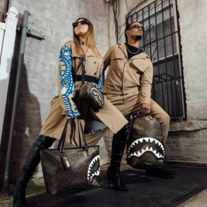 Balo Sprayground Stitching Shark Mouth 'Brown' W0915705