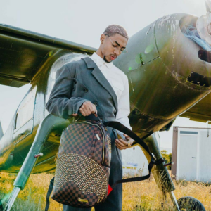 Balo Sprayground Golden Beads Shark Mouth 'Brown' W0815711