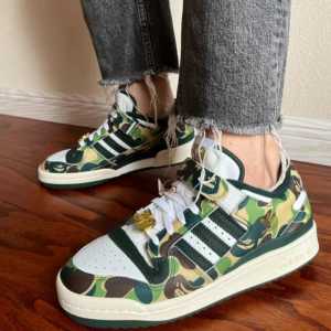 Giay Adidas Forum Low 84 x BAPE '30th Anniversary Green' ID4771