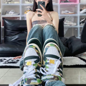 Giay Adidas Forum Low 84 x BAPE '30th Anniversary Green' ID4771