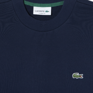 Ao Lacoste Classic Fit Crew Neck Fleece Sweatshirt 'Dark Blue' SH2564-53G-166