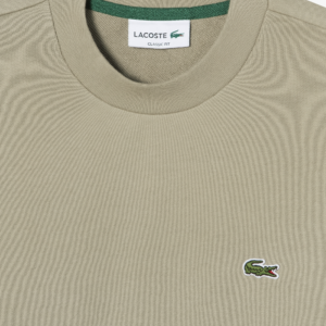 Ao Lacoste Classic Fit Crew Neck Fleece Sweatshirt 'Beige' SH2564-53G-CB8