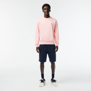 Ao Lacoste Classic Fit Crew Neck Fleece Sweatshirt 'Pink' SH2564-53G-KF9