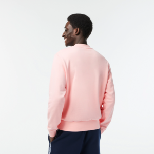 Ao Lacoste Classic Fit Crew Neck Fleece Sweatshirt 'Pink' SH2564-53G-KF9