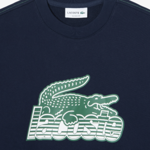 Ao Lacoste Round Neck Fleece Sweatshirt 'Blue' SH5087-53G-166