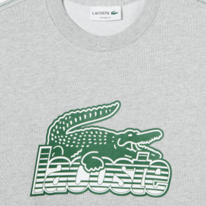 Ao Lacoste Round Neck Fleece Sweatshirt 'Gray' SH5087-53G-CCA