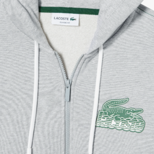 Ao Lacoste Fleece Hood Zip-up 'Grey' SH5088-53G-CCA
