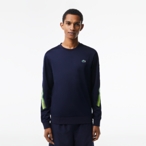 Ao Lacoste Tennis Classic Fit Logo Stripe Sweatshirt 'Blue' SH5225-53G-WZI