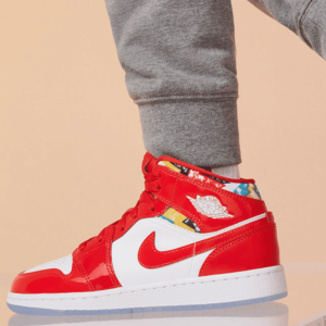 Alternative view of Giày Nike Air Jordan 1 Mid SE GS 'Barcelona Sweater' DC7248-600