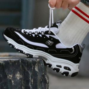 Alternative view of Giày Skechers D'LITES Daddy Shoes 'Black White' 66666179-BKW