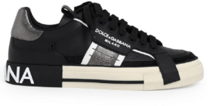 Giày Dolce & Gabbana Calfskin 2.0 Custom Black Silver CS1863-AO223-8B979