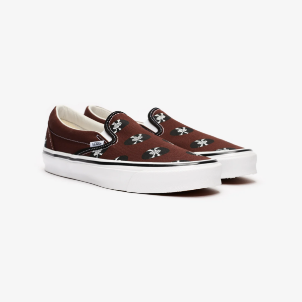 Giày Vans Wacko Maria x OG Classic Slip-On 'Brown Records VN0A45JK595 - Hình ảnh 2